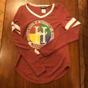 Red Harry Potter Long Sleeve Tee